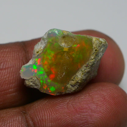 Rare White Opal 16.25 Carats | Natural White Ethiopian Opal Rough - Ready for Cutting & Jewelry!