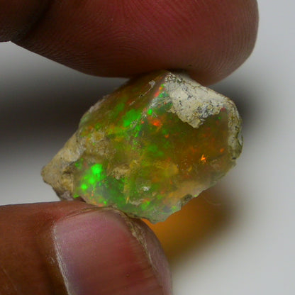 Rare White Opal 16.25 Carats | Natural White Ethiopian Opal Rough - Ready for Cutting & Jewelry!