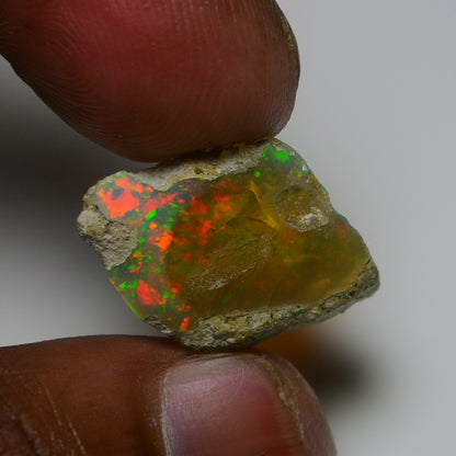 Rare White Opal 16.25 Carats | Natural White Ethiopian Opal Rough - Ready for Cutting & Jewelry!
