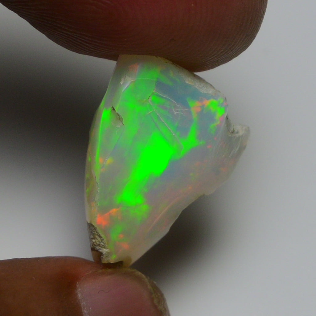 Rare White Opal 8.40 Carats | Natural White Ethiopian Opal Rough - Ready for Cutting & Jewelry!