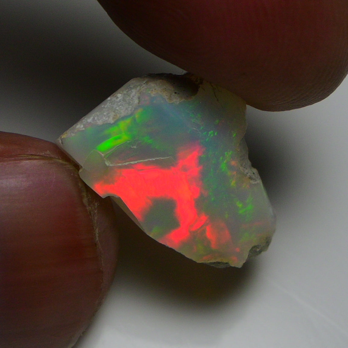 Rare White Opal 8.40 Carats | Natural White Ethiopian Opal Rough - Ready for Cutting & Jewelry!