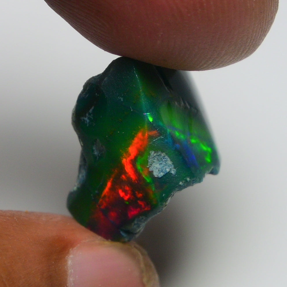 Rare Black Opal 11.40 Carats | Natural Black Ethiopian Opal Rough - Ready for Cutting & Jewelry!