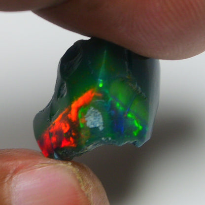Rare Black Opal 11.40 Carats | Natural Black Ethiopian Opal Rough - Ready for Cutting & Jewelry!