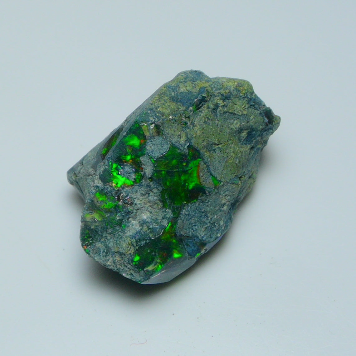 Rare Black Opal 21.70 Carats | Natural Black Ethiopian Opal Rough - Ready for Cutting & Jewelry!