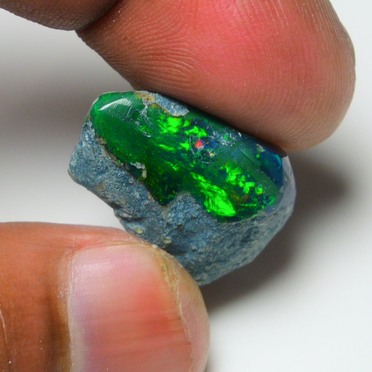 Rare Black Opal 14.00 Carats | Natural Black Ethiopian Opal Rough - Ready for Cutting & Jewelry!