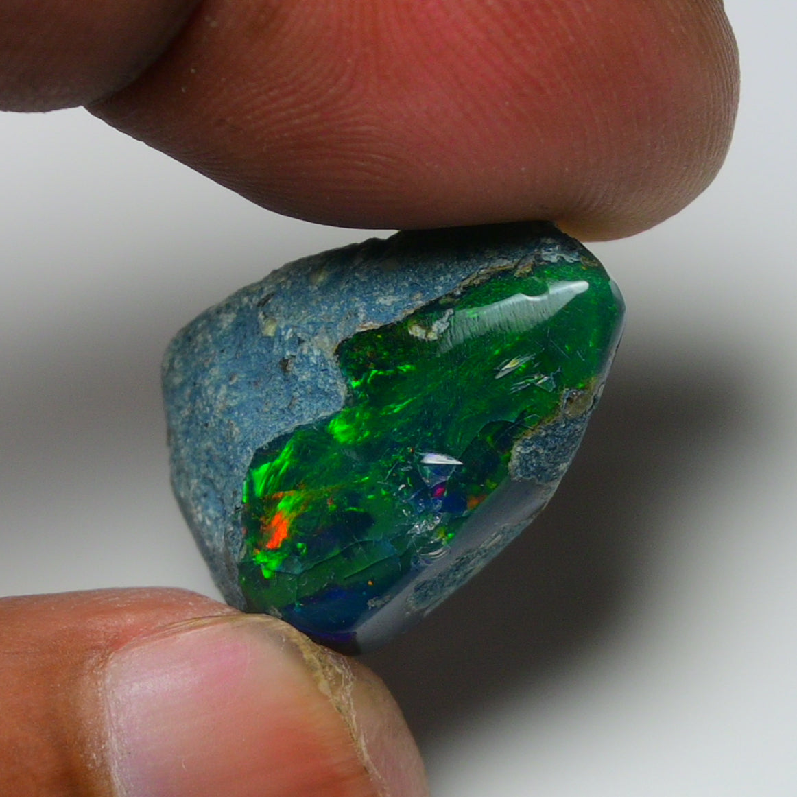 Rare Black Opal 14.00 Carats | Natural Black Ethiopian Opal Rough - Ready for Cutting & Jewelry!