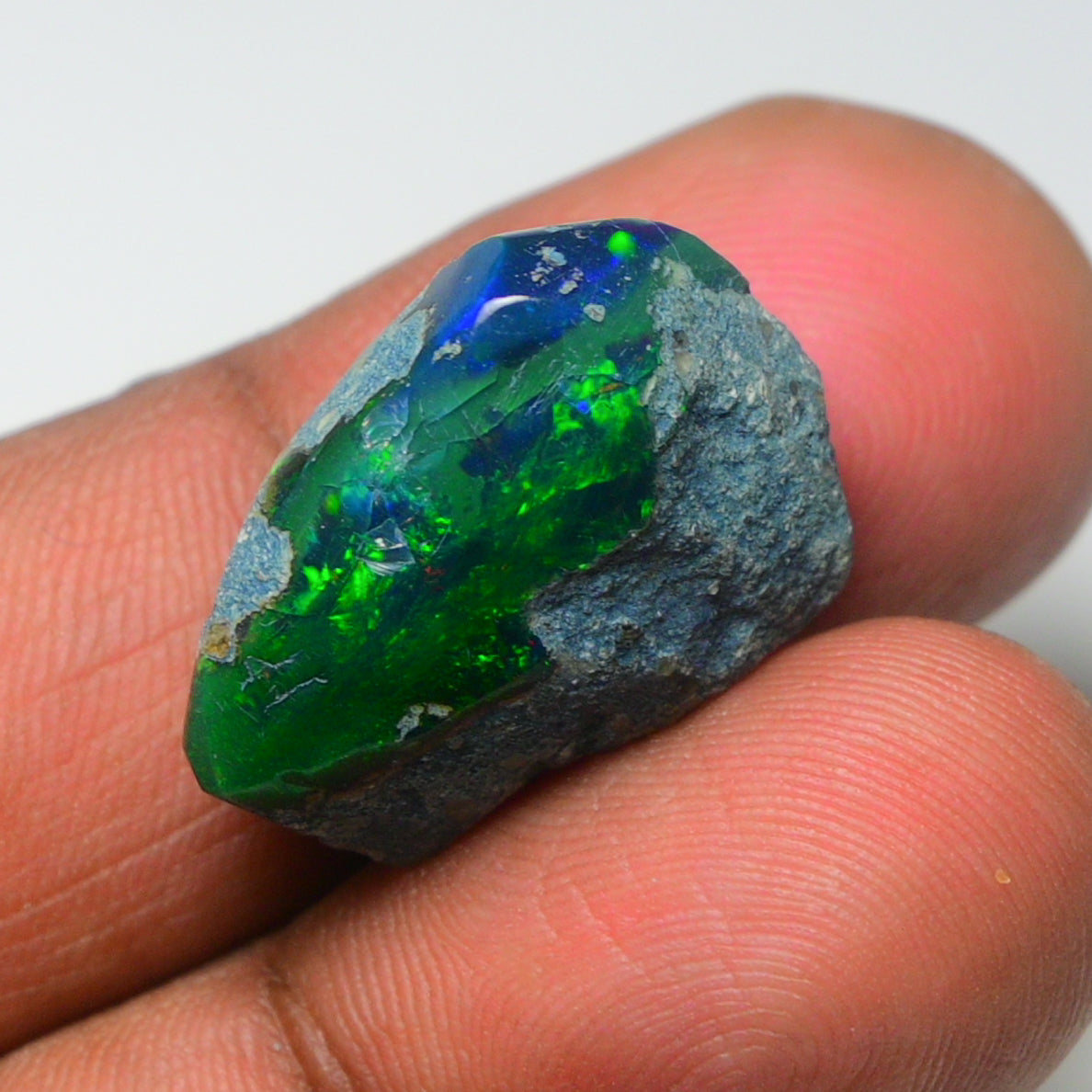 Rare Black Opal 14.00 Carats | Natural Black Ethiopian Opal Rough - Ready for Cutting & Jewelry!