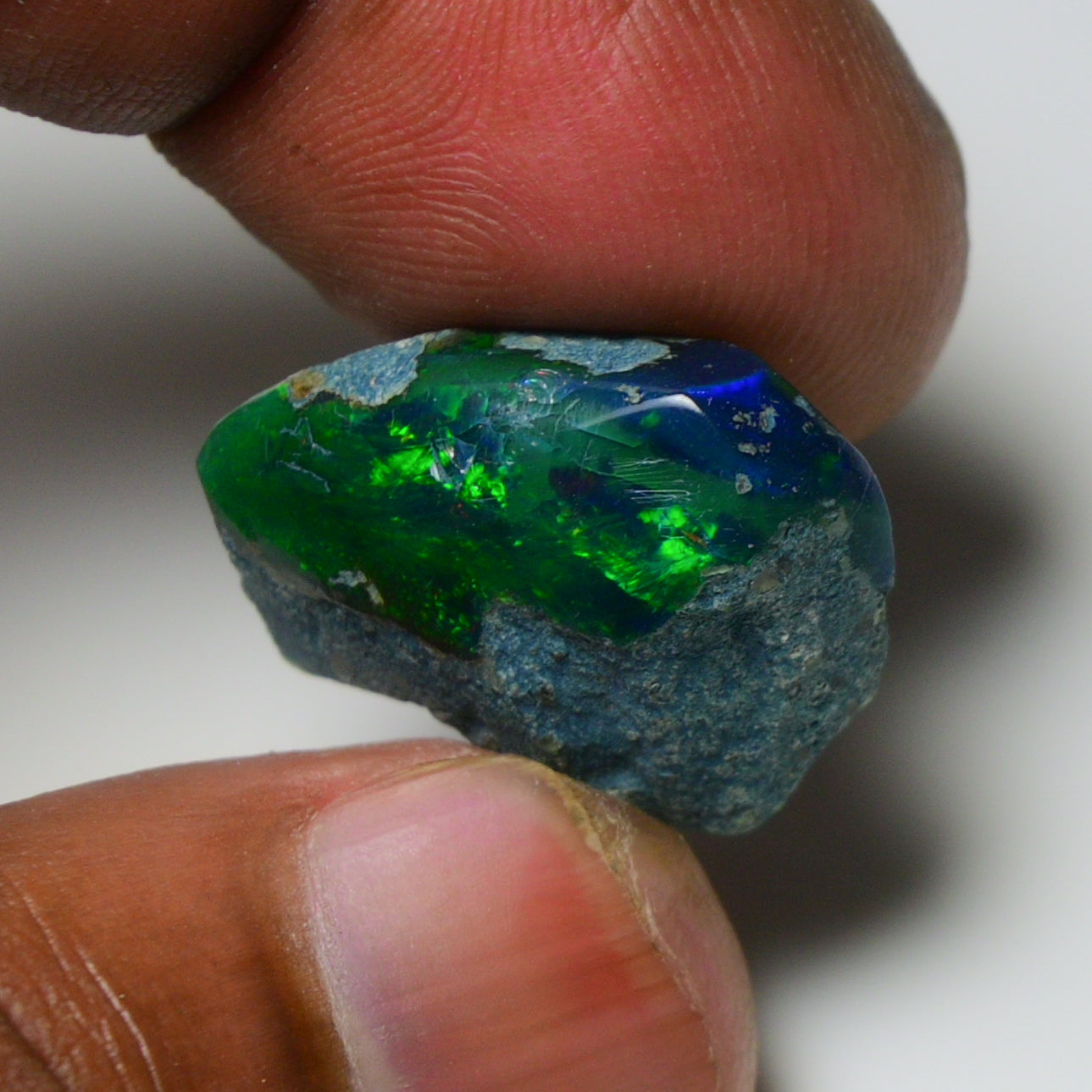Rare Black Opal 14.00 Carats | Natural Black Ethiopian Opal Rough - Ready for Cutting & Jewelry!