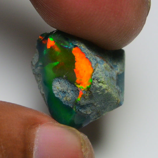 Rare Black Opal 14.00 Carats | Natural Black Ethiopian Opal Rough - Ready for Cutting & Jewelry!