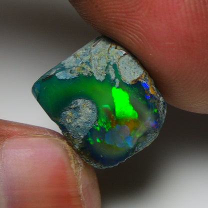 Rare Black Opal 14.00 Carats | Natural Black Ethiopian Opal Rough - Ready for Cutting & Jewelry!