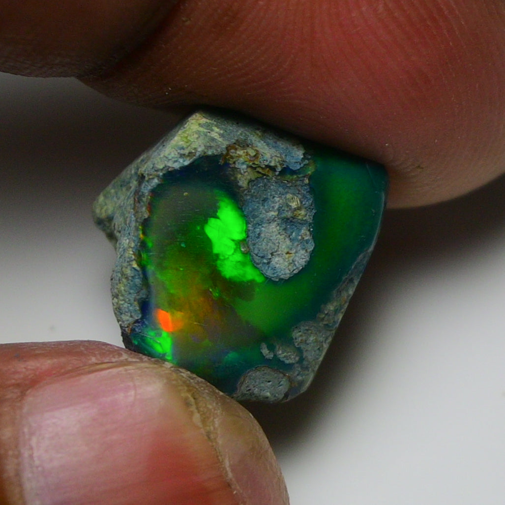 Rare Black Opal 14.00 Carats | Natural Black Ethiopian Opal Rough - Ready for Cutting & Jewelry!