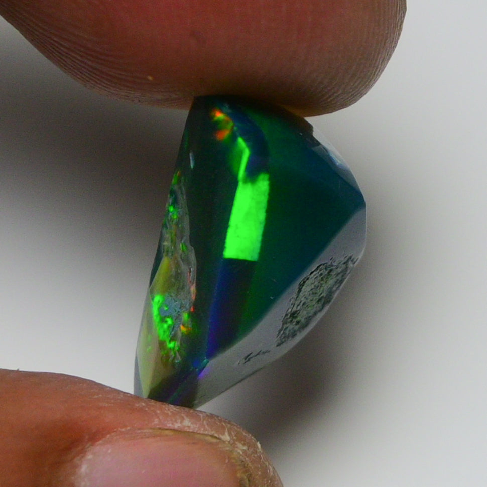 Rare Black Opal 6.40 Carats | Natural Black Ethiopian Opal Rough - Ready for Cutting & Jewelry!