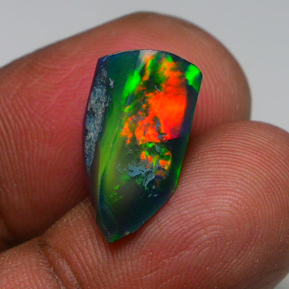 Rare Black Opal 6.40 Carats | Natural Black Ethiopian Opal Rough - Ready for Cutting & Jewelry!