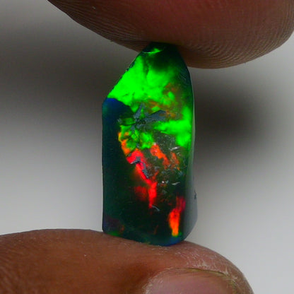 Rare Black Opal 6.40 Carats | Natural Black Ethiopian Opal Rough - Ready for Cutting & Jewelry!