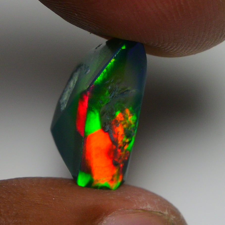 Rare Black Opal 6.40 Carats | Natural Black Ethiopian Opal Rough - Ready for Cutting & Jewelry!