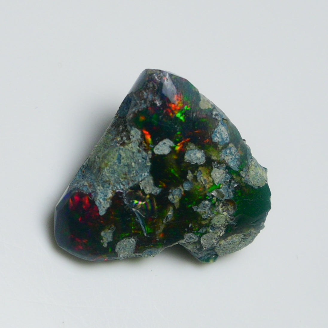 Rare Black Opal 11.55 Carats | Natural Black Ethiopian Opal Rough - Ready for Cutting & Jewelry!