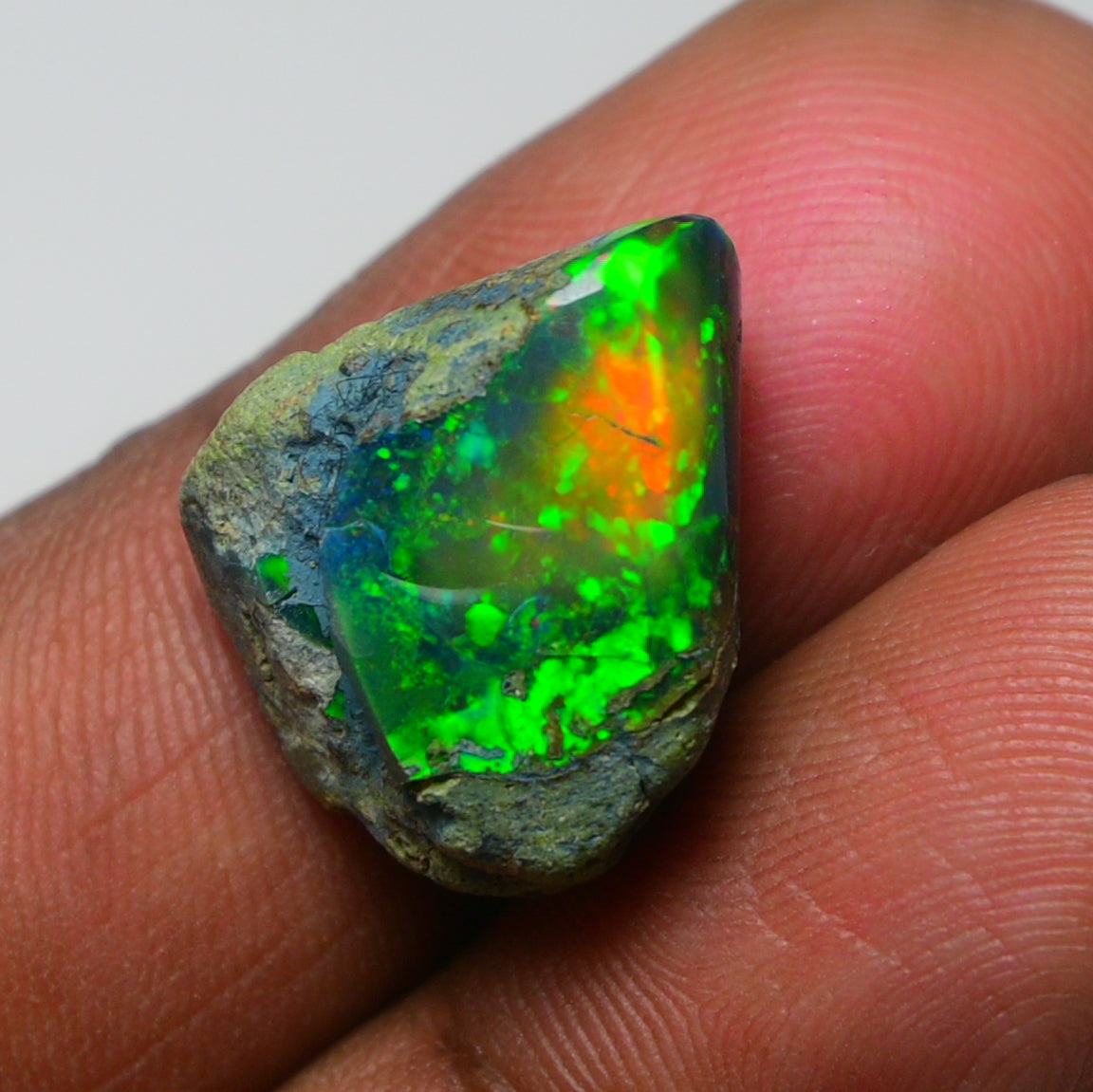 Rare Black Opal 11.76 Carats | Natural Black Ethiopian Opal Rough - Ready for Cutting & Jewelry!