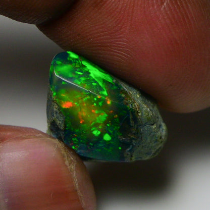 Rare Black Opal 11.76 Carats | Natural Black Ethiopian Opal Rough - Ready for Cutting & Jewelry!
