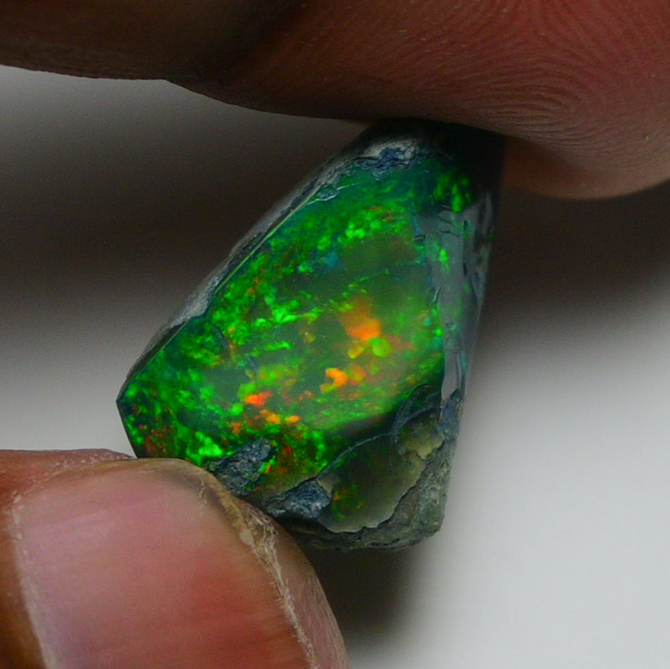 Rare Black Opal 10.00 Carats | Natural Black Ethiopian Opal Rough - Ready for Cutting & Jewelry!