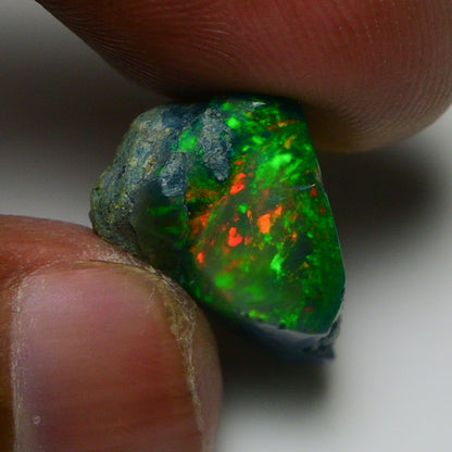 Rare Black Opal 10.00 Carats | Natural Black Ethiopian Opal Rough - Ready for Cutting & Jewelry!
