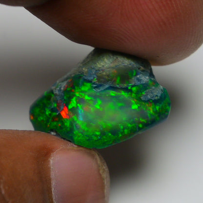 Rare Black Opal 10.00 Carats | Natural Black Ethiopian Opal Rough - Ready for Cutting & Jewelry!