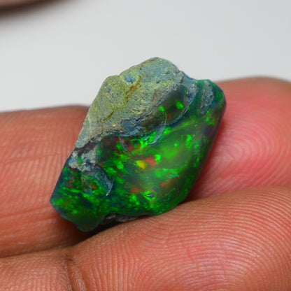 Rare Black Opal 10.00 Carats | Natural Black Ethiopian Opal Rough - Ready for Cutting & Jewelry!