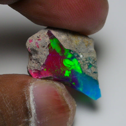 Very Rare Bi-Color Opal Rough 13.05 Cts Natural Ethiopian Opal Raw Jewelry Grade