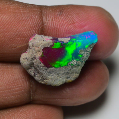 Very Rare Bi-Color Opal Rough 13.05 Cts Natural Ethiopian Opal Raw Jewelry Grade
