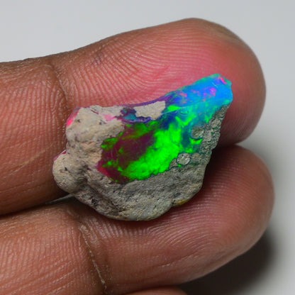 Very Rare Bi-Color Opal Rough 13.05 Cts Natural Ethiopian Opal Raw Jewelry Grade