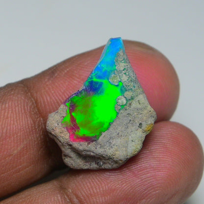 Very Rare Bi-Color Opal Rough 13.05 Cts Natural Ethiopian Opal Raw Jewelry Grade