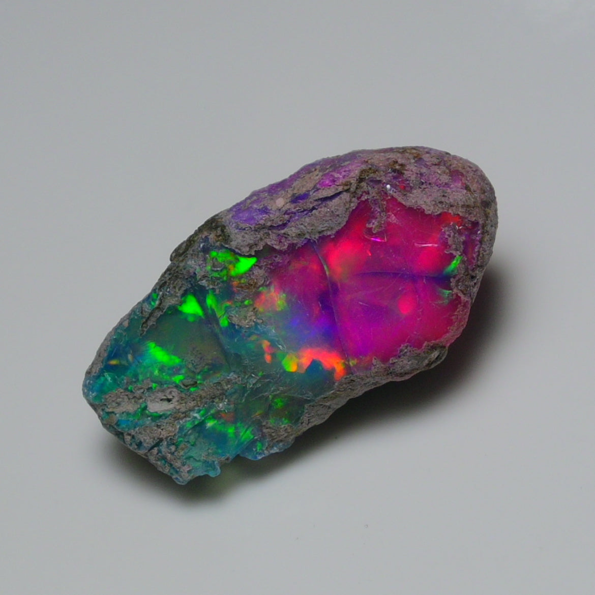 Very Rare Bi-Color Opal Rough 12.10 Cts Natural Ethiopian Opal Raw Jewelry Grade