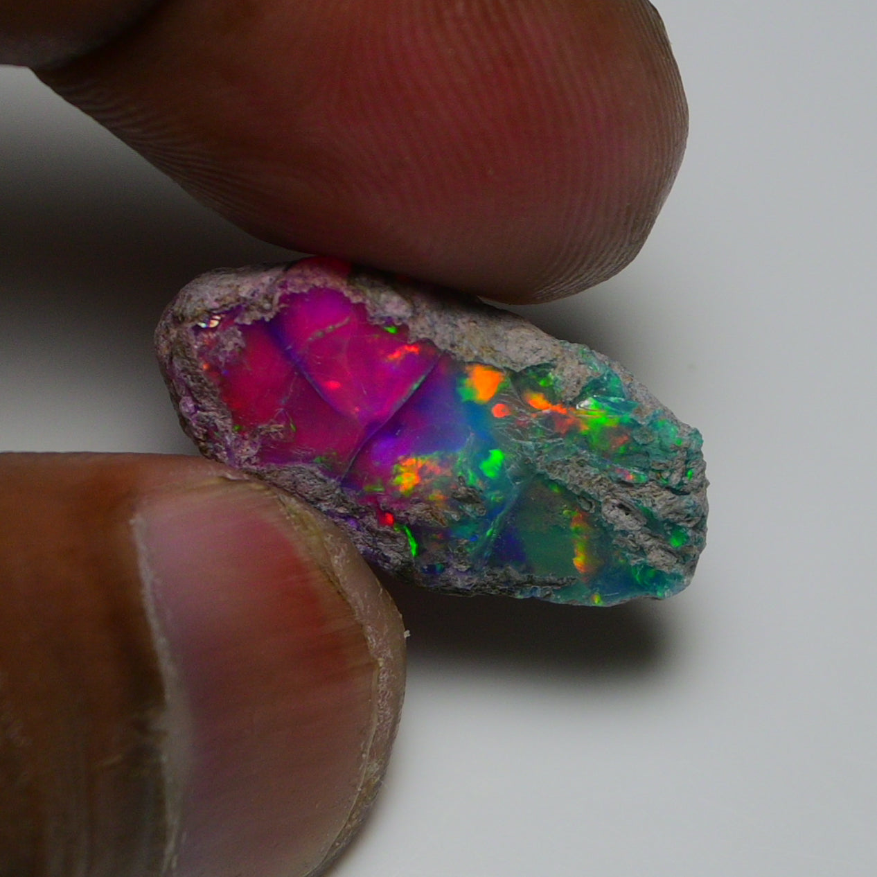 Very Rare Bi-Color Opal Rough 12.10 Cts Natural Ethiopian Opal Raw Jewelry Grade