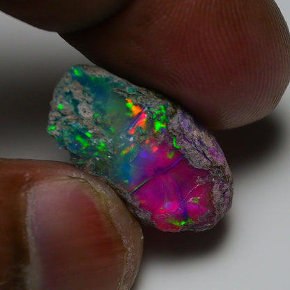Very Rare Bi-Color Opal Rough 12.10 Cts Natural Ethiopian Opal Raw Jewelry Grade