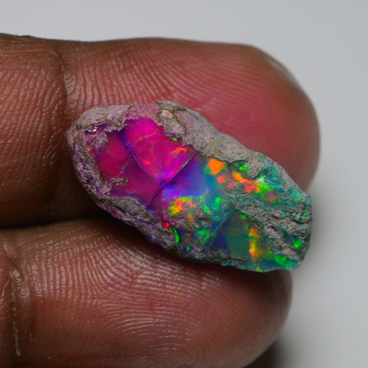 Very Rare Bi-Color Opal Rough 12.10 Cts Natural Ethiopian Opal Raw Jewelry Grade
