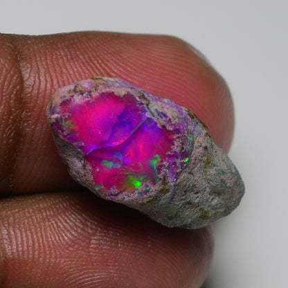 Very Rare Bi-Color Opal Rough 12.10 Cts Natural Ethiopian Opal Raw Jewelry Grade