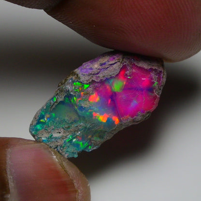 Very Rare Bi-Color Opal Rough 12.10 Cts Natural Ethiopian Opal Raw Jewelry Grade