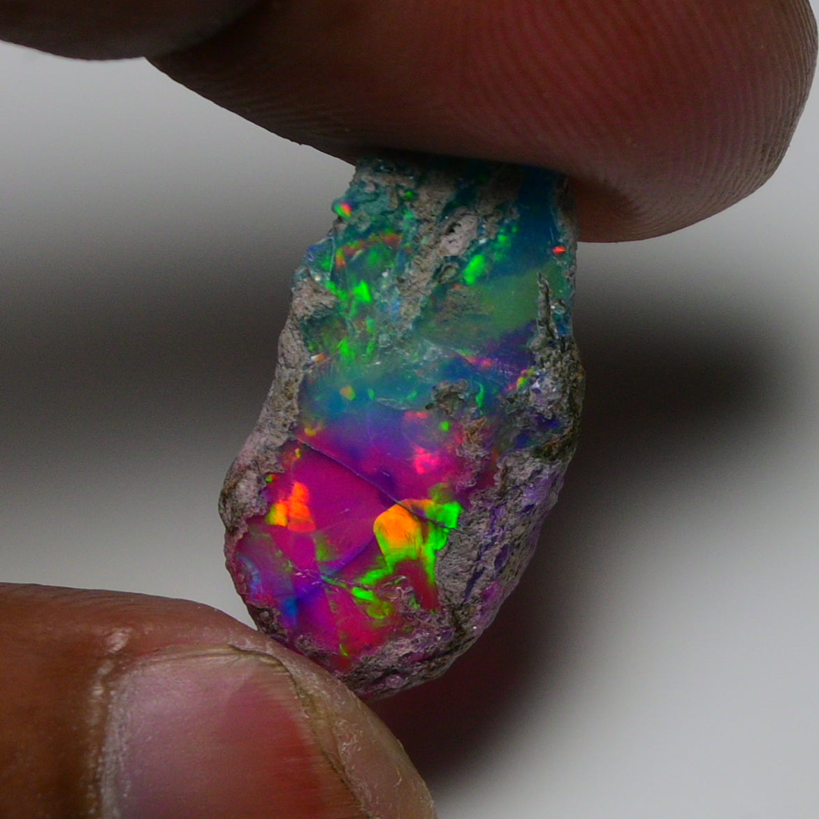 Very Rare Bi-Color Opal Rough 12.10 Cts Natural Ethiopian Opal Raw Jewelry Grade