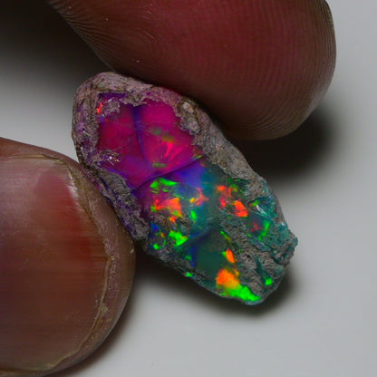 Very Rare Bi-Color Opal Rough 12.10 Cts Natural Ethiopian Opal Raw Jewelry Grade