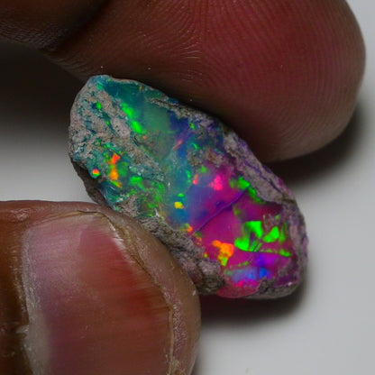 Very Rare Bi-Color Opal Rough 12.10 Cts Natural Ethiopian Opal Raw Jewelry Grade