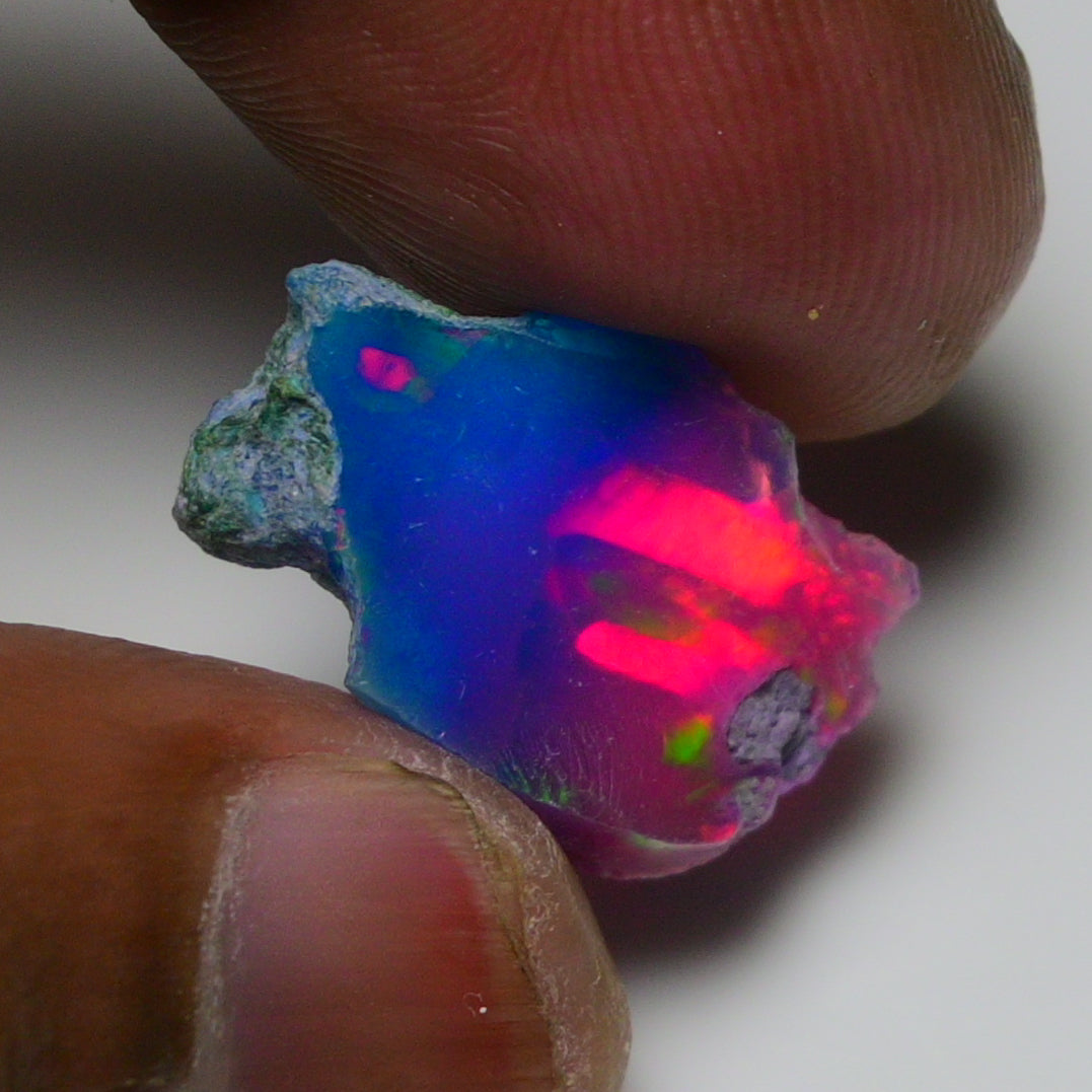 Very Rare Bi-Color Opal Rough 7.00 Cts Natural Ethiopian Opal Raw Jewelry Grade