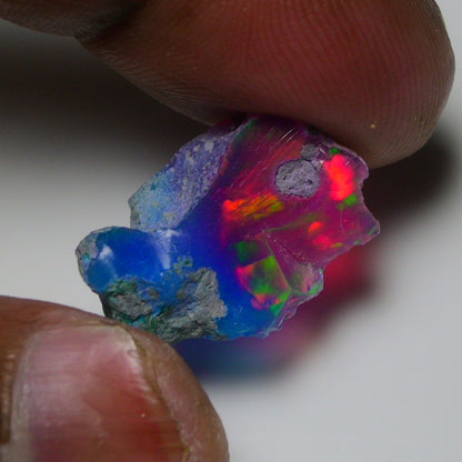 Very Rare Bi-Color Opal Rough 7.00 Cts Natural Ethiopian Opal Raw Jewelry Grade