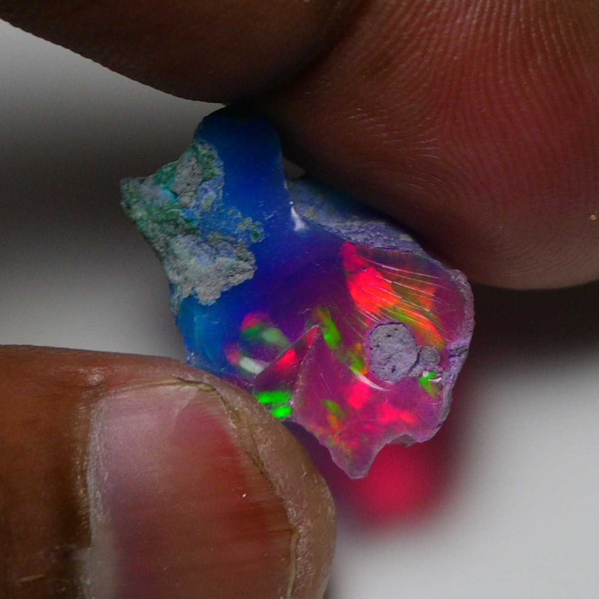 Very Rare Bi-Color Opal Rough 7.00 Cts Natural Ethiopian Opal Raw Jewelry Grade