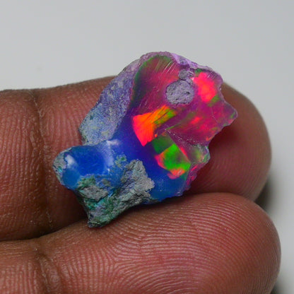 Very Rare Bi-Color Opal Rough 7.00 Cts Natural Ethiopian Opal Raw Jewelry Grade