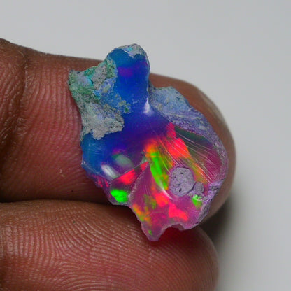 Very Rare Bi-Color Opal Rough 7.00 Cts Natural Ethiopian Opal Raw Jewelry Grade