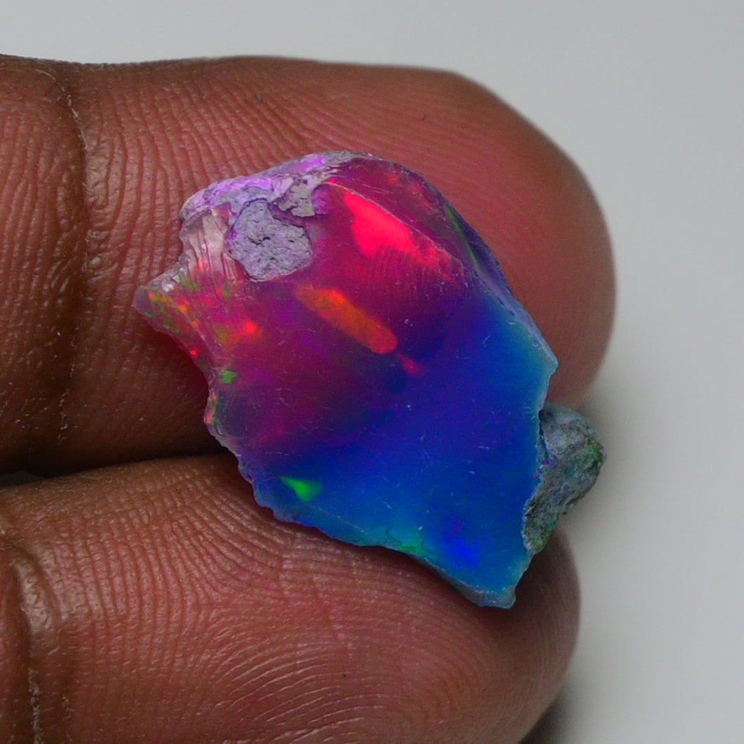 Very Rare Bi-Color Opal Rough 7.00 Cts Natural Ethiopian Opal Raw Jewelry Grade