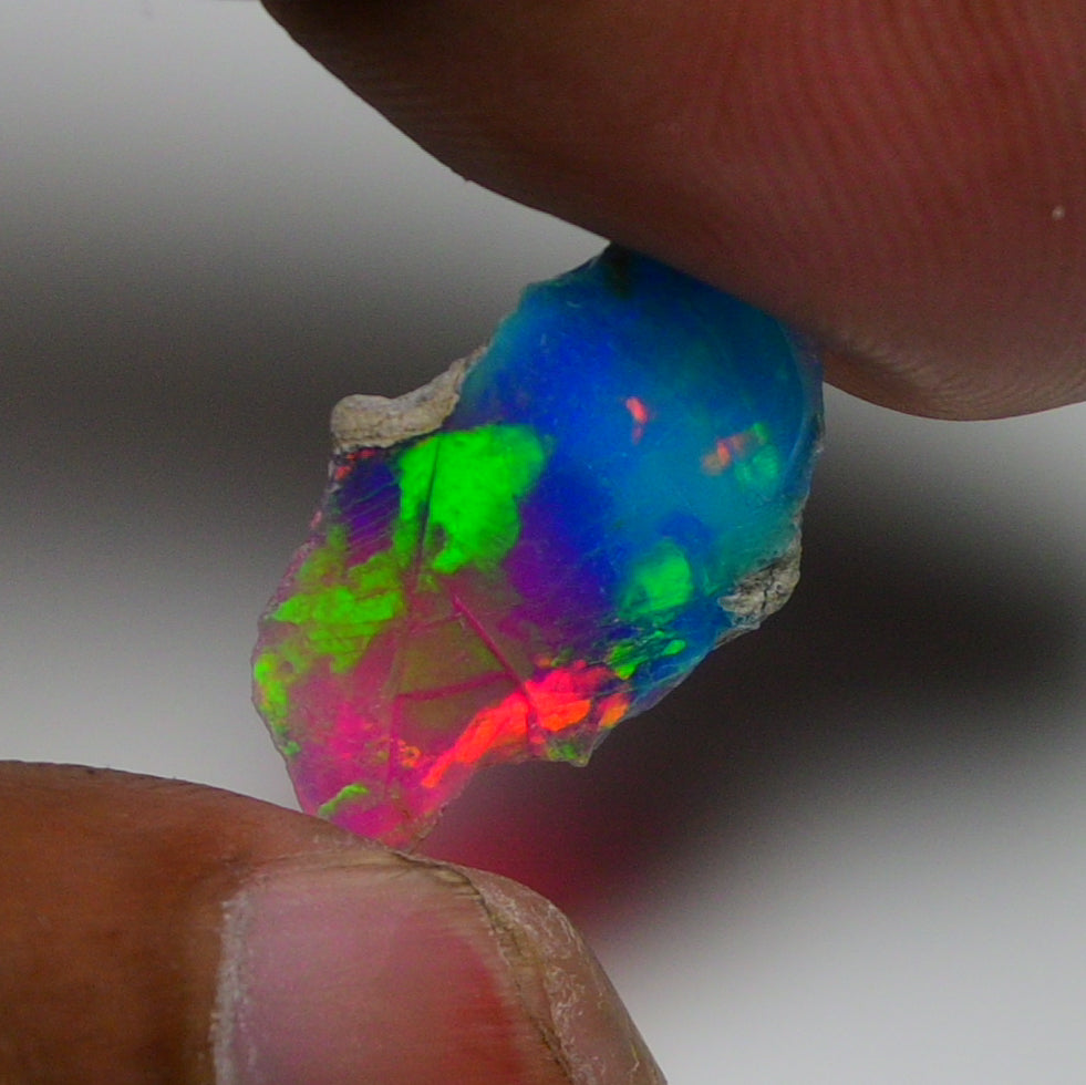 Very Rare Bi-Color Opal Rough 3.25 Cts Natural Ethiopian Opal Raw Jewelry Grade