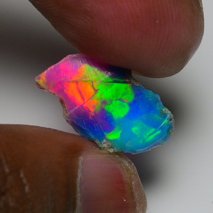 Very Rare Bi-Color Opal Rough 3.25 Cts Natural Ethiopian Opal Raw Jewelry Grade