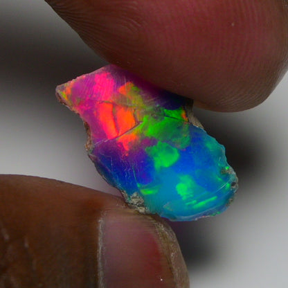 Very Rare Bi-Color Opal Rough 3.25 Cts Natural Ethiopian Opal Raw Jewelry Grade