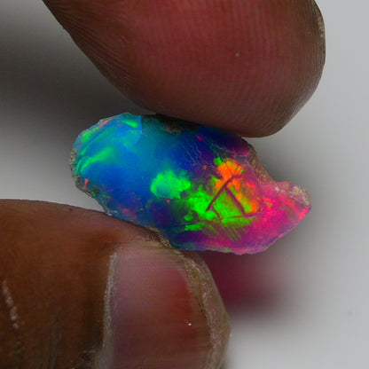 Very Rare Bi-Color Opal Rough 3.25 Cts Natural Ethiopian Opal Raw Jewelry Grade