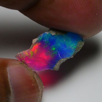 Very Rare Bi-Color Opal Rough 3.25 Cts Natural Ethiopian Opal Raw Jewelry Grade